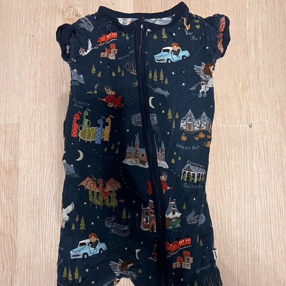 Little Sleepies Evening at Hogwarts Harry Potter Short Zippy